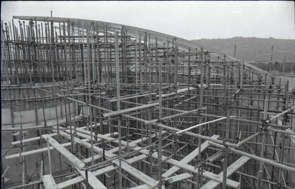 Construction at a Water Board site in October 1969