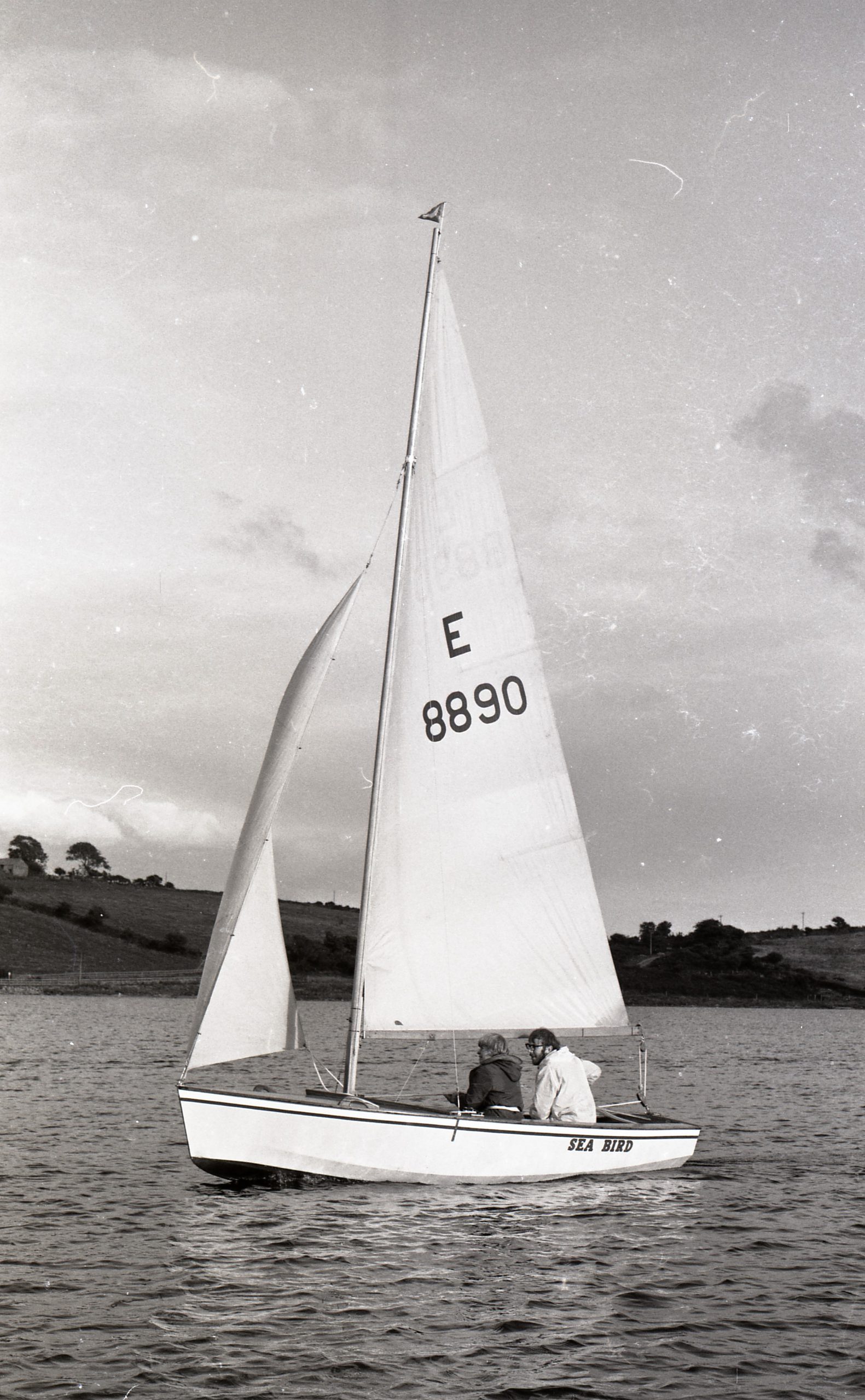 'Sea Bird' out on the newly completed and dammed Siblyback Reservior, August 1970