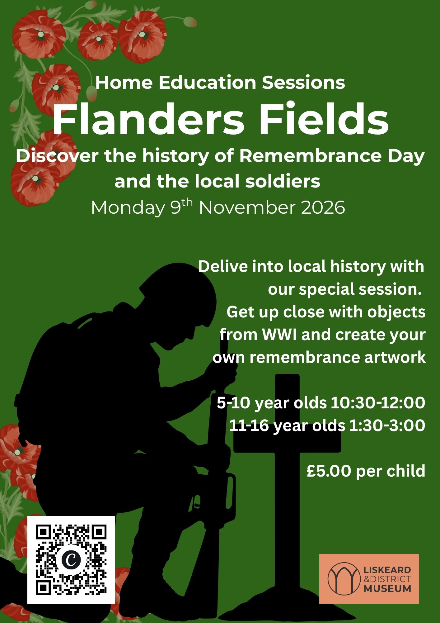 Flanders Fields Home Education Afternoon Session 9th November