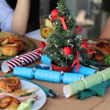 christmas, dinner, table, food, decoration, holiday, celebration, plate, tree, festive, nature, meal, dining, delicious, meat, party